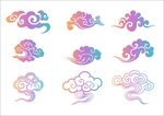矢量祥云圖案