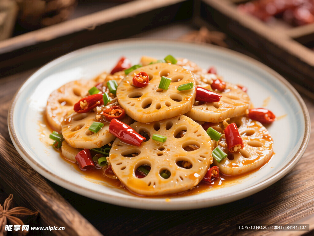 香辣美味炒藕片