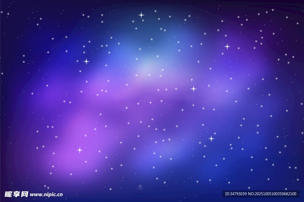 夢幻星空背景圖