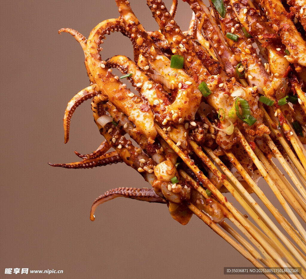 美味烤魷魚串