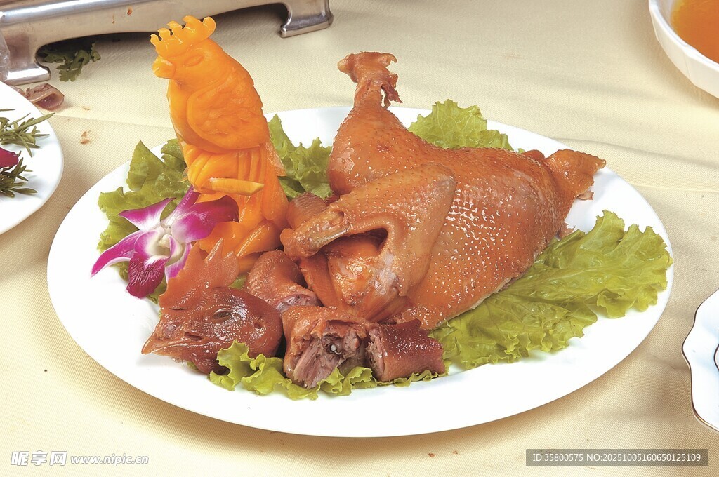 美味鹵豬蹄擺盤精致
