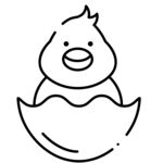 破殼小雞簡(jiǎn)筆畫(huà)