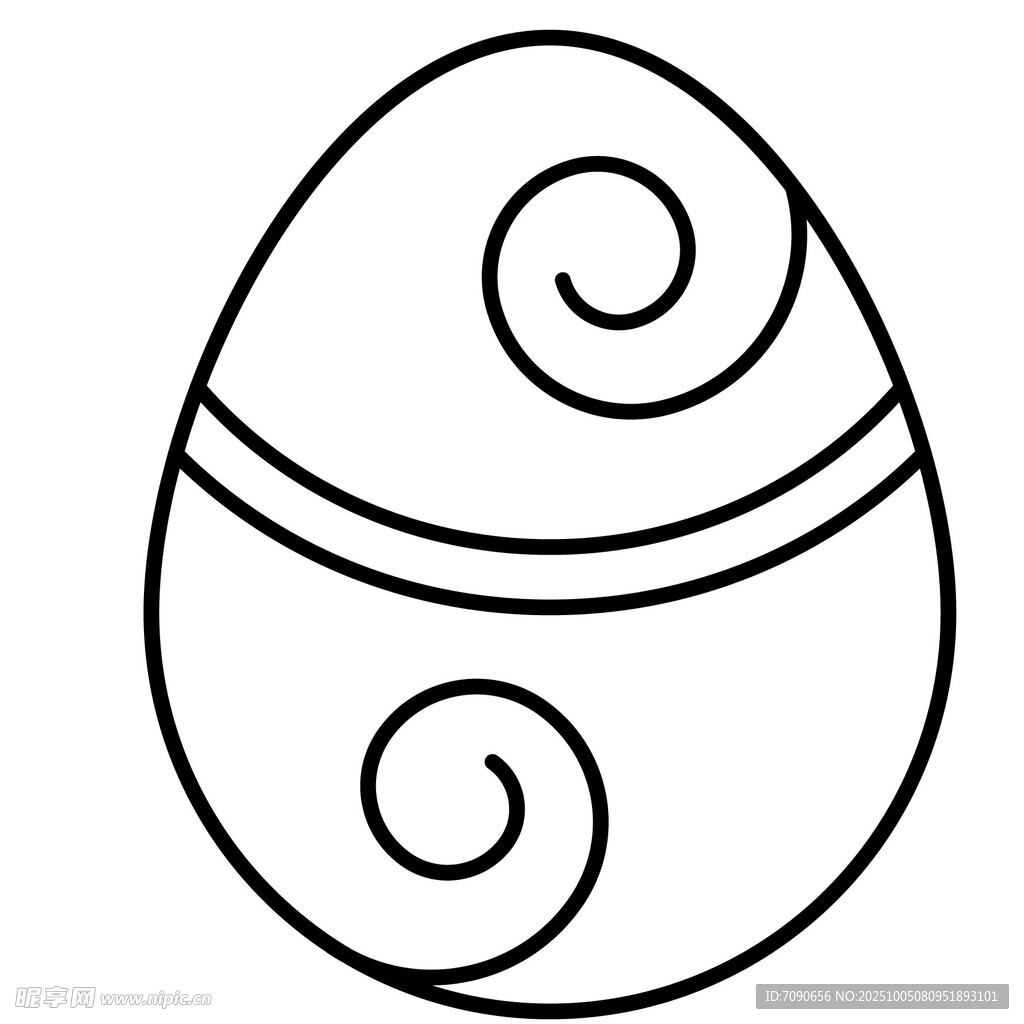 簡(jiǎn)約線條裝飾蛋 