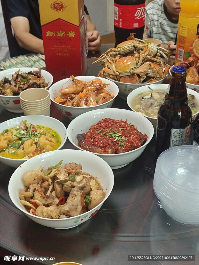 豐盛中式聚餐美食場(chǎng)景