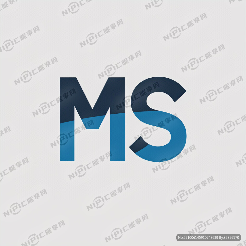 MS字母設(shè)計成logo藝術(shù)體