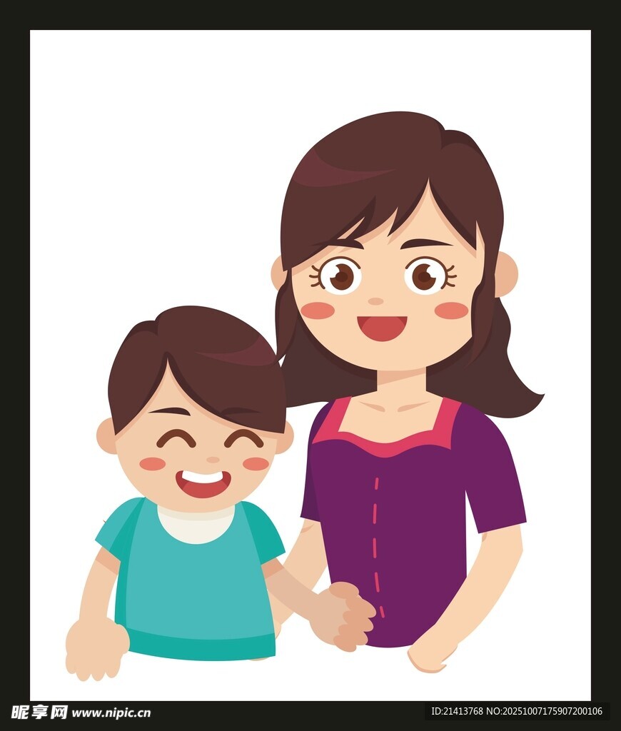 母子溫馨相伴