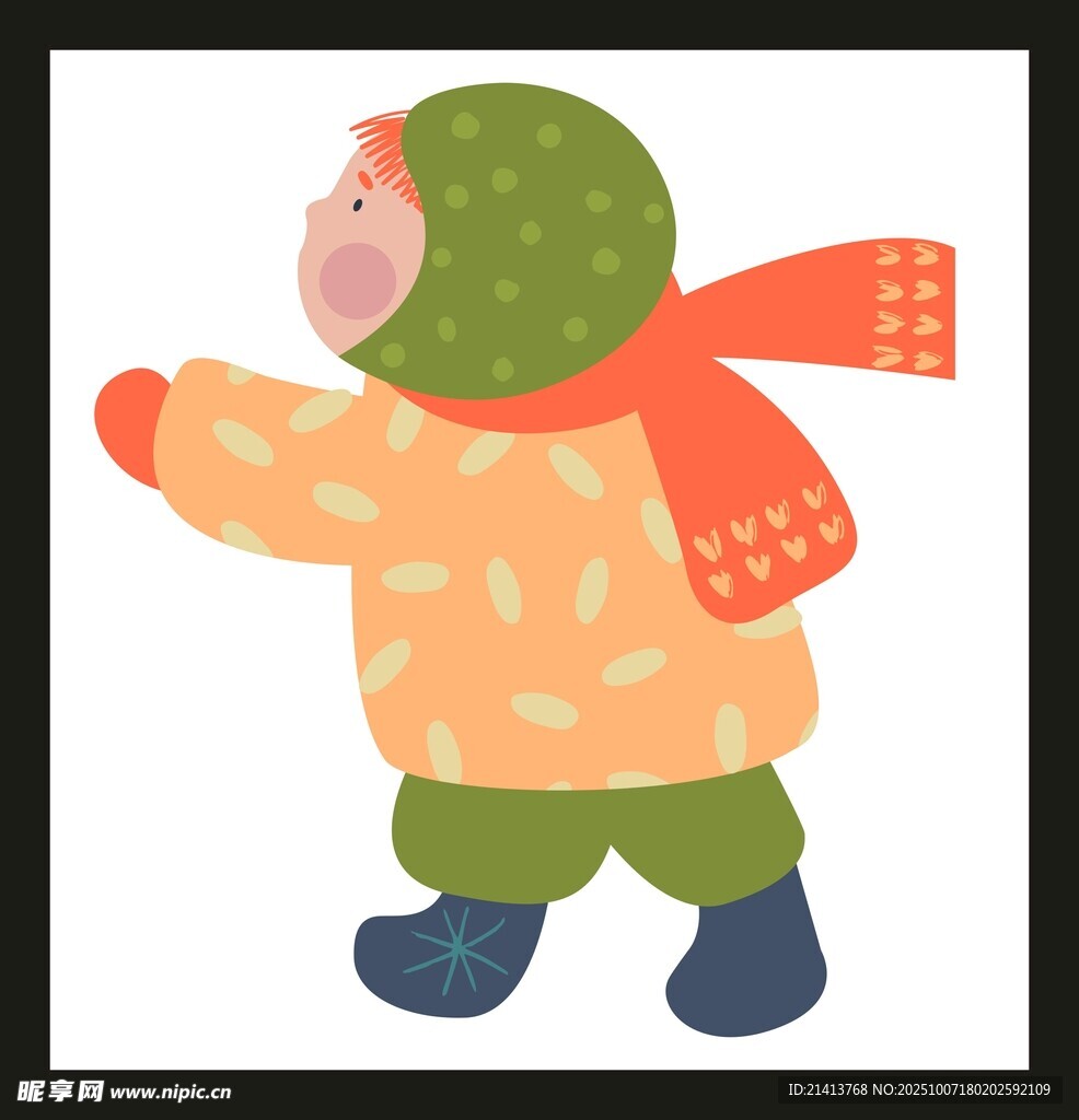 冬日里可愛的小孩裝扮