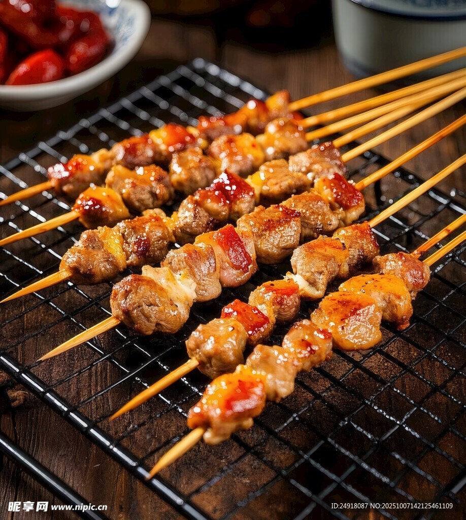 烤羊肉串 燒烤圖案
