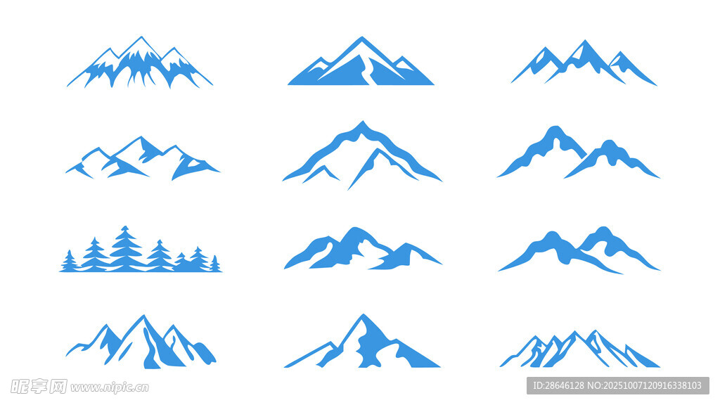 簡約山峰