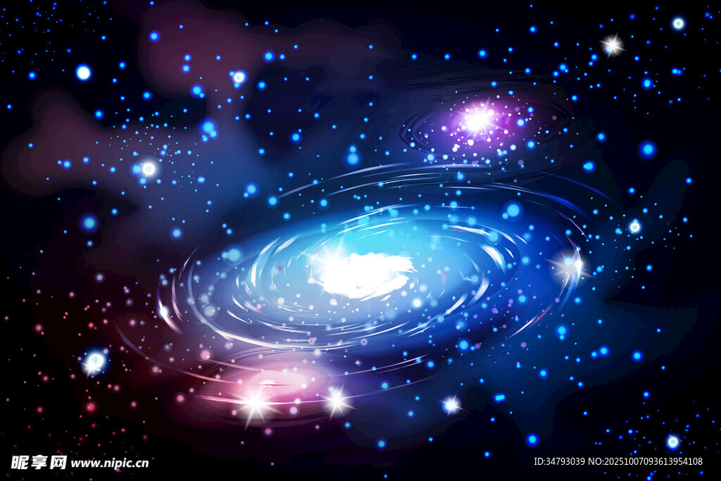 絢麗星系宇宙夢幻景象