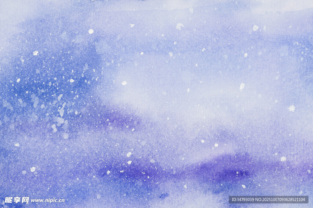 夢(mèng)幻藍(lán)紫星空背景圖