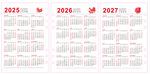 2025至2027年日歷