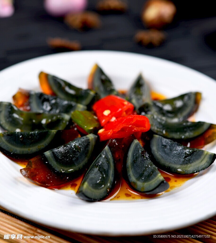 美味涼拌皮蛋
