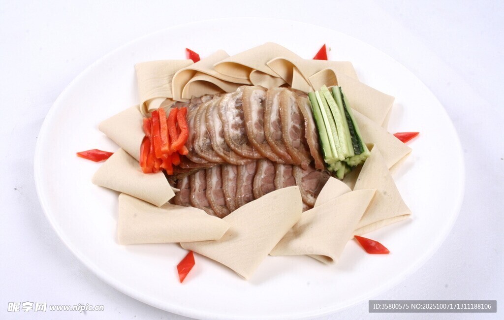 涼拌豆皮卷配多樣食材