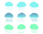 云朵雨滴