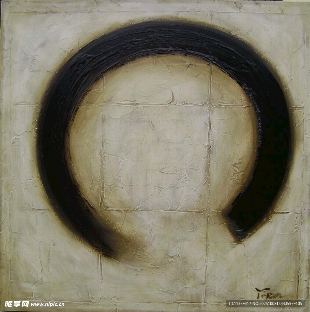 抽象環(huán)形藝術(shù)畫作