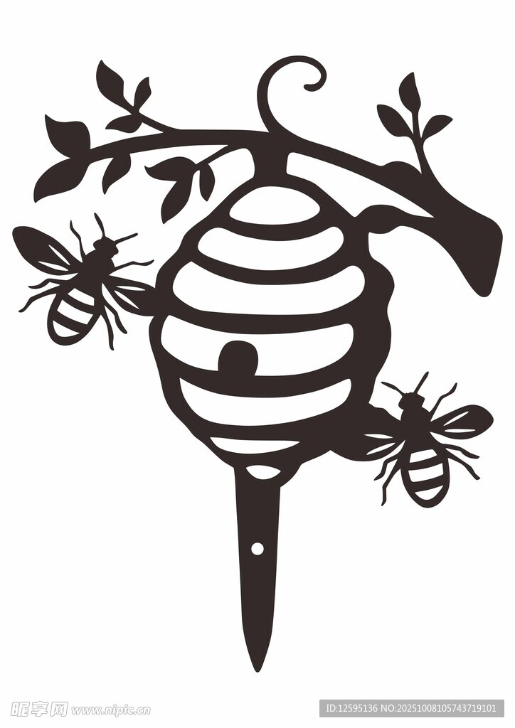 蜜蜂與蜂巢圖案設計