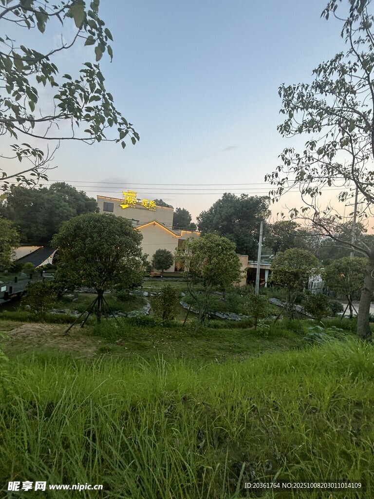 綠意環(huán)繞的寧靜建筑景觀