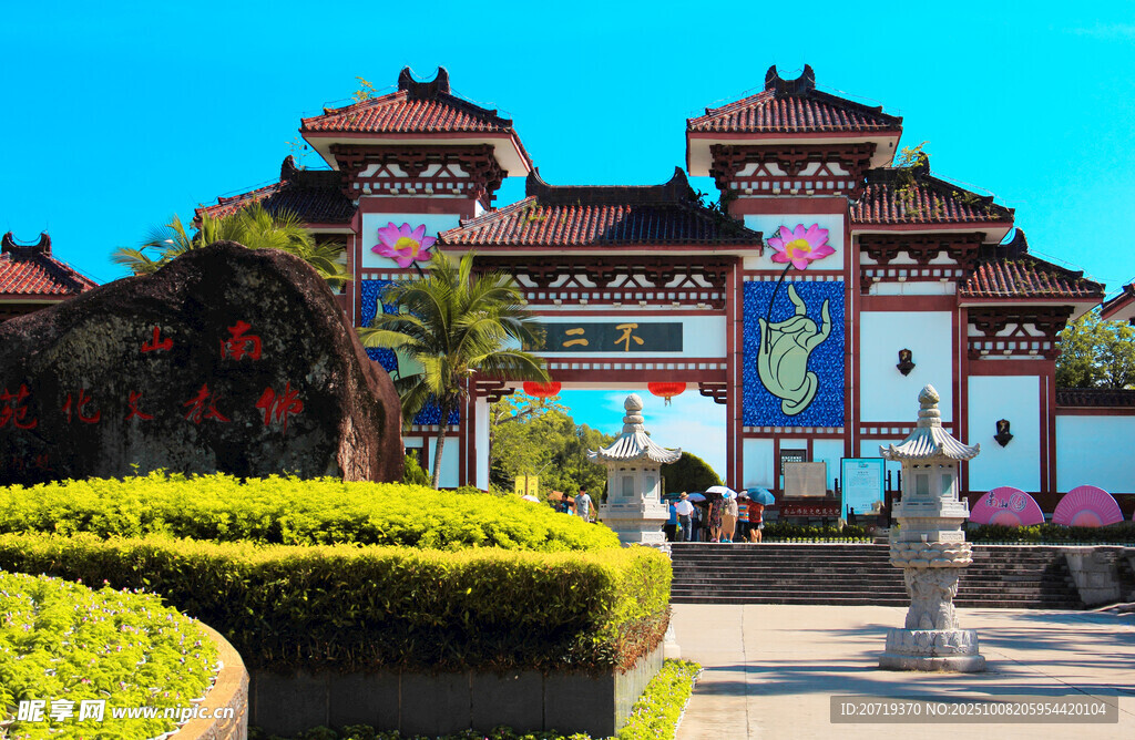 中式牌坊建筑景觀