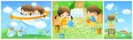 兒童插畫 卡通背景 幼兒園插畫