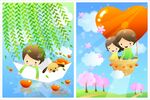 兒童插畫 卡通背景 幼兒園插畫