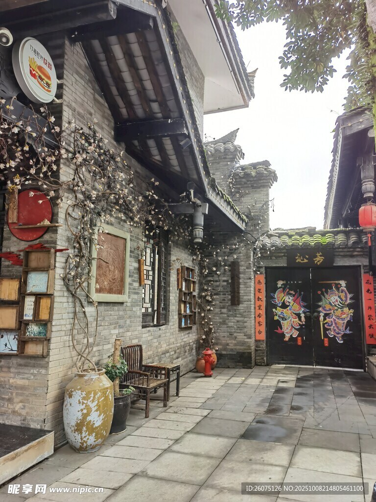 古雅中式老街巷景觀