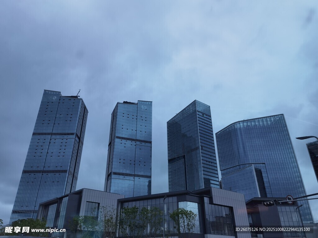 都市摩天大樓建筑群