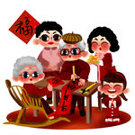 一家老小歡樂慶新年