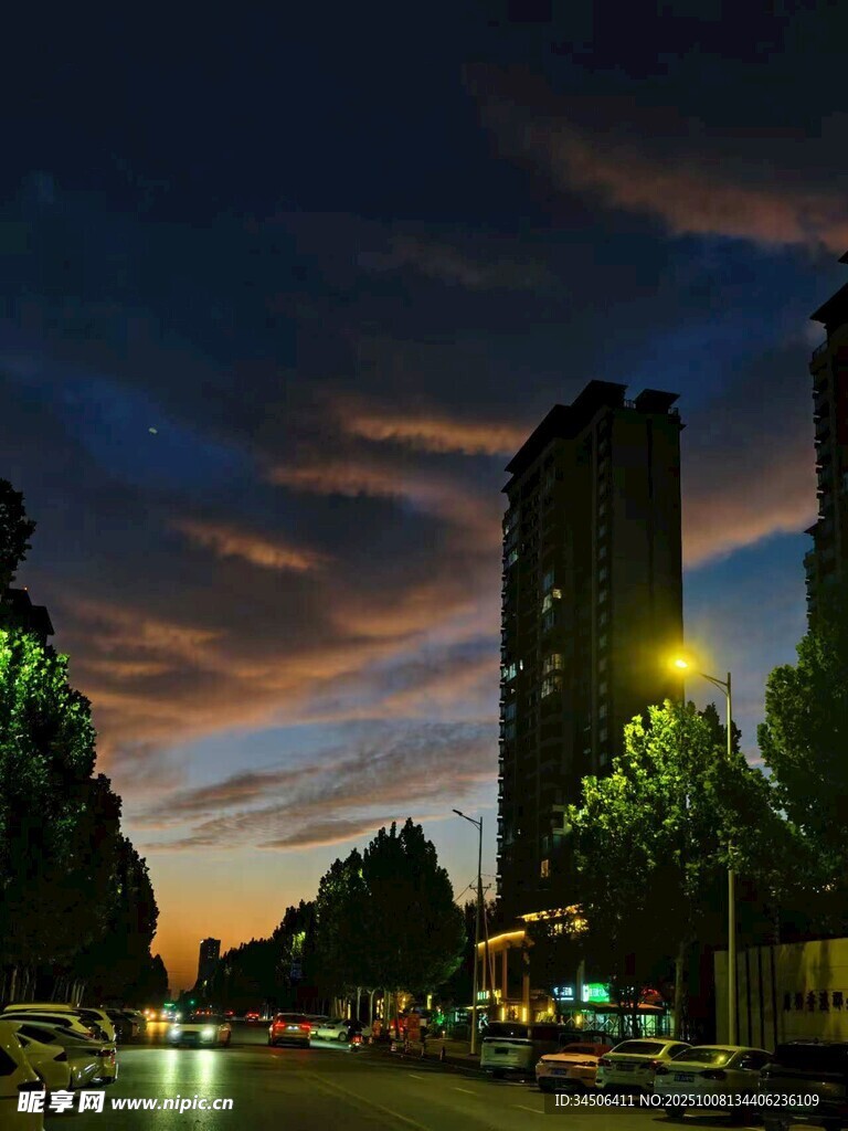 城市黃昏夜景迷人風(fēng)光