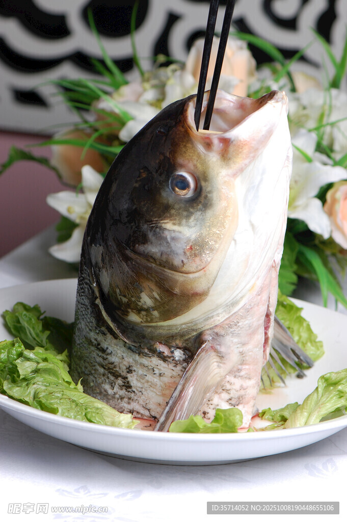 清蒸大魚頭鮮美食材