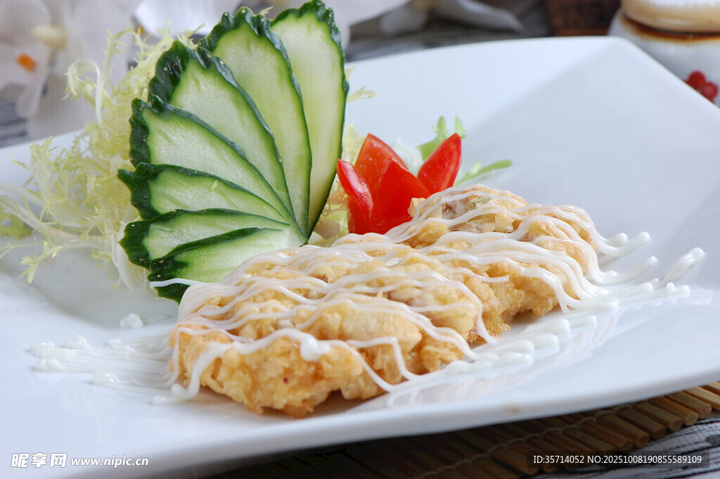 香酥芝士炸物配清新黃瓜