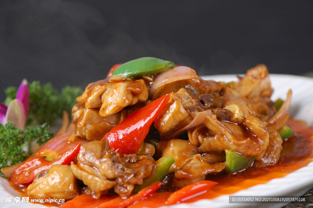 香辣美味炒雞肉