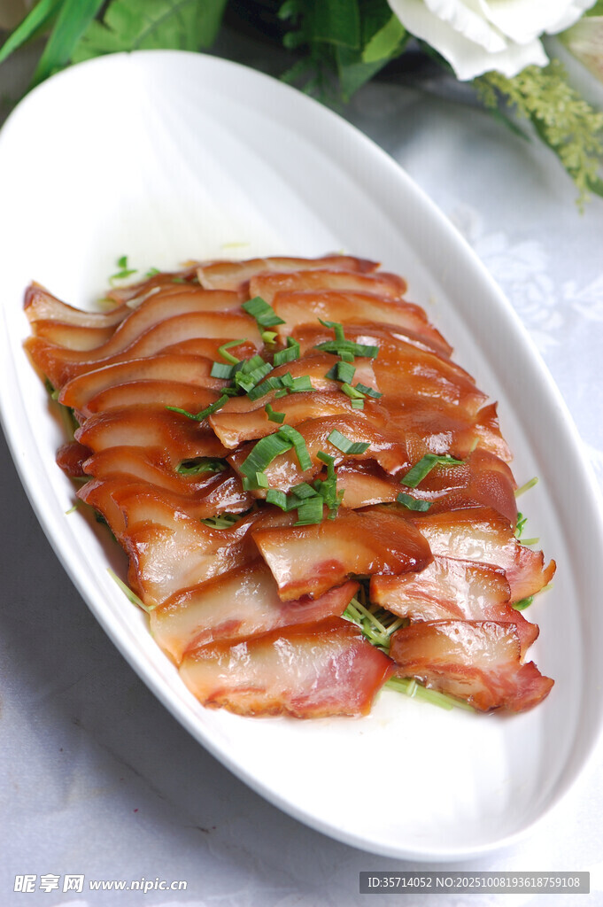 美味叉燒肉擺盤精致