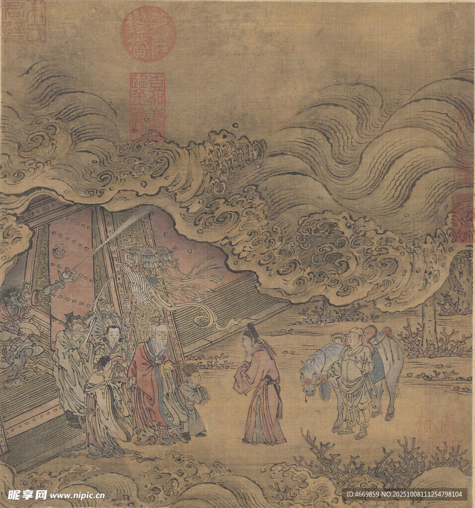 古代人物場景繪畫
