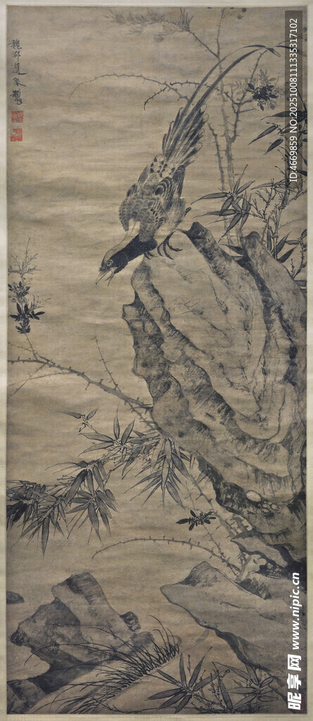 古代山水花鳥繪畫作品