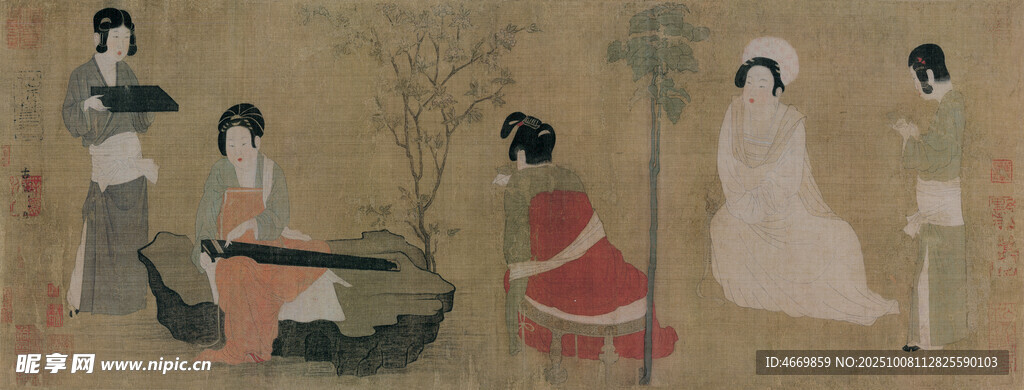 古代女子雅集圖