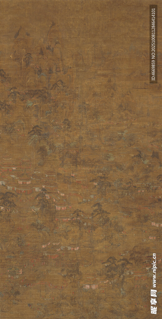 復(fù)古棕色紋理背景圖