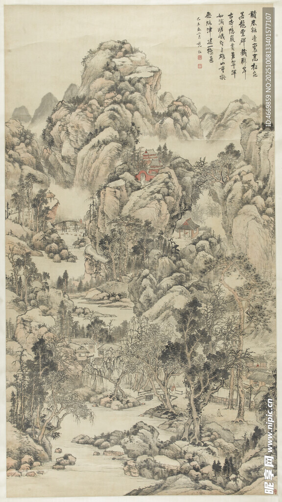 水墨山水國(guó)畫(huà)作品