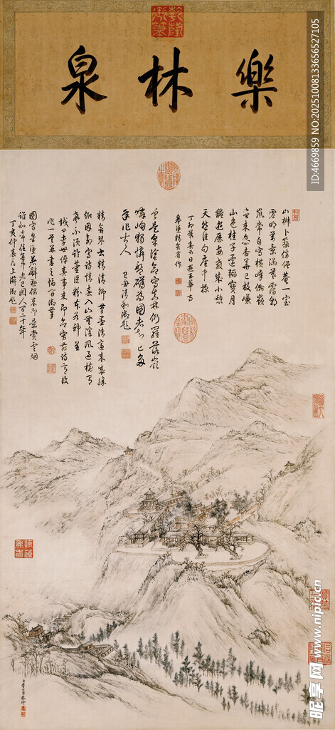 水墨山水國畫作品欣賞