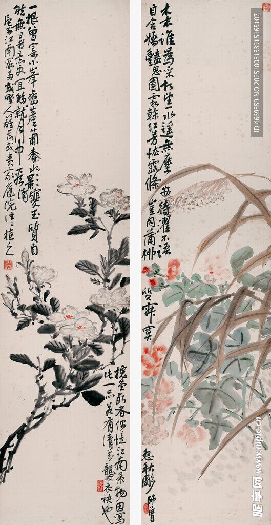 傳統(tǒng)花鳥國(guó)畫藝術(shù)作品