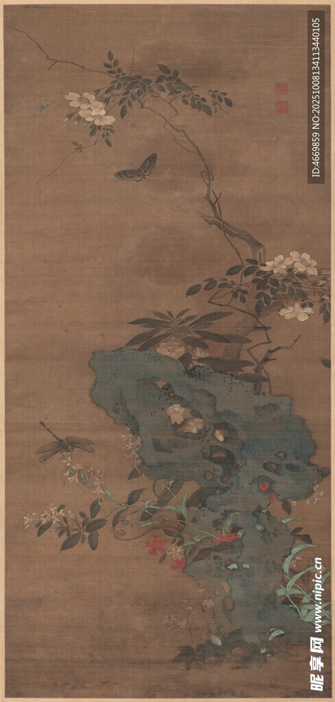 古代山水花鳥繪畫作品