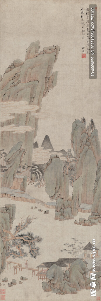 山水古畫意境圖