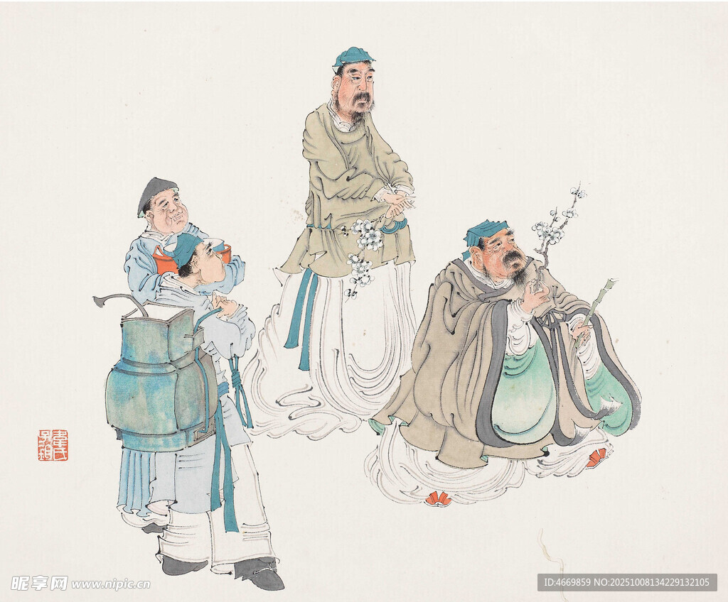 古代人物雅聚圖