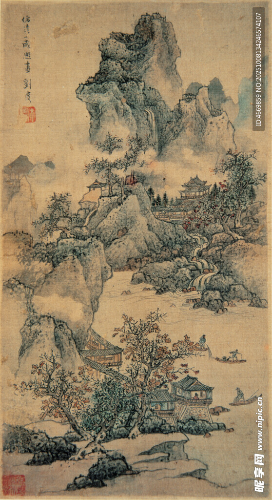 古代山水國畫作品欣賞