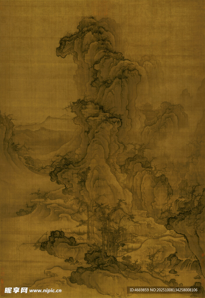 古代山水繪畫(huà)圖景