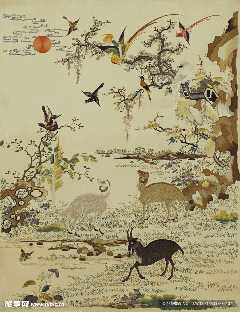 瑞獸祥禽圖