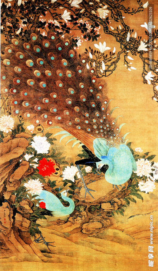 古風(fēng)花鳥圖