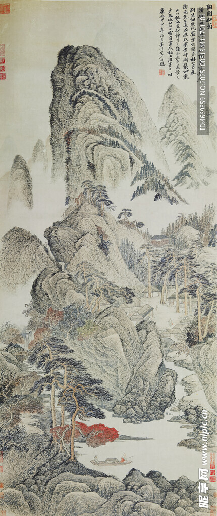 水墨山水國畫意境圖