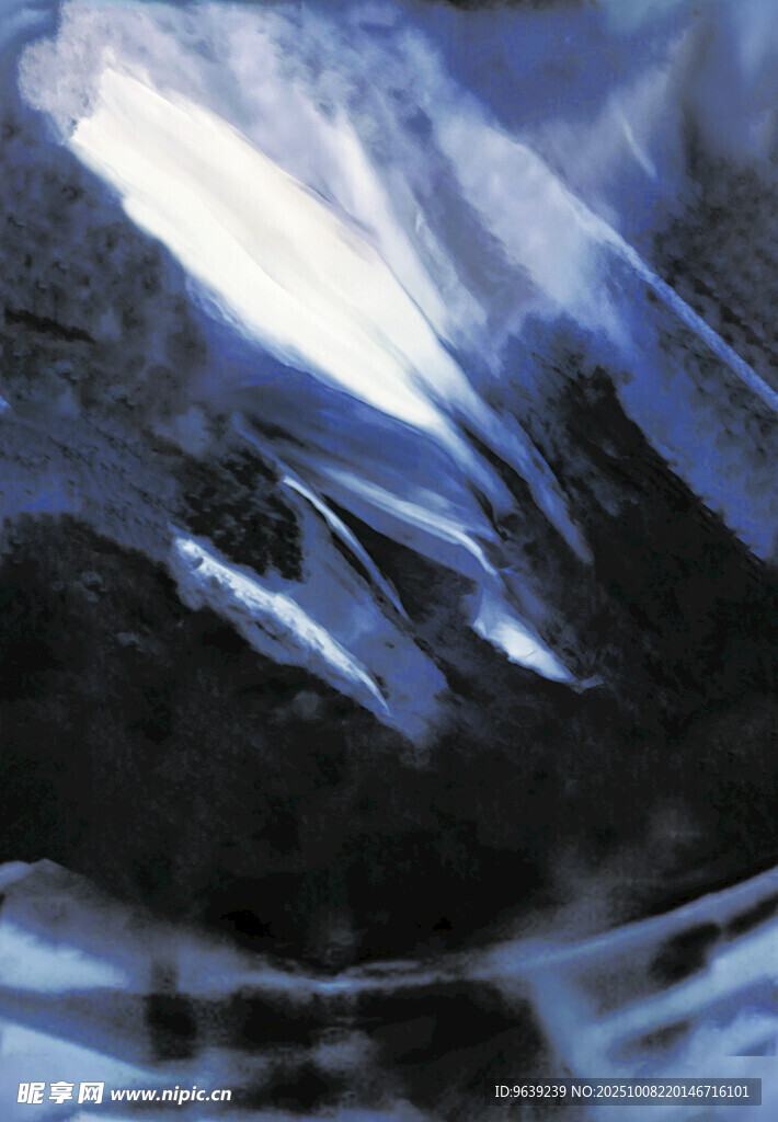 藍(lán)色夢(mèng)幻冰晶紋理畫面