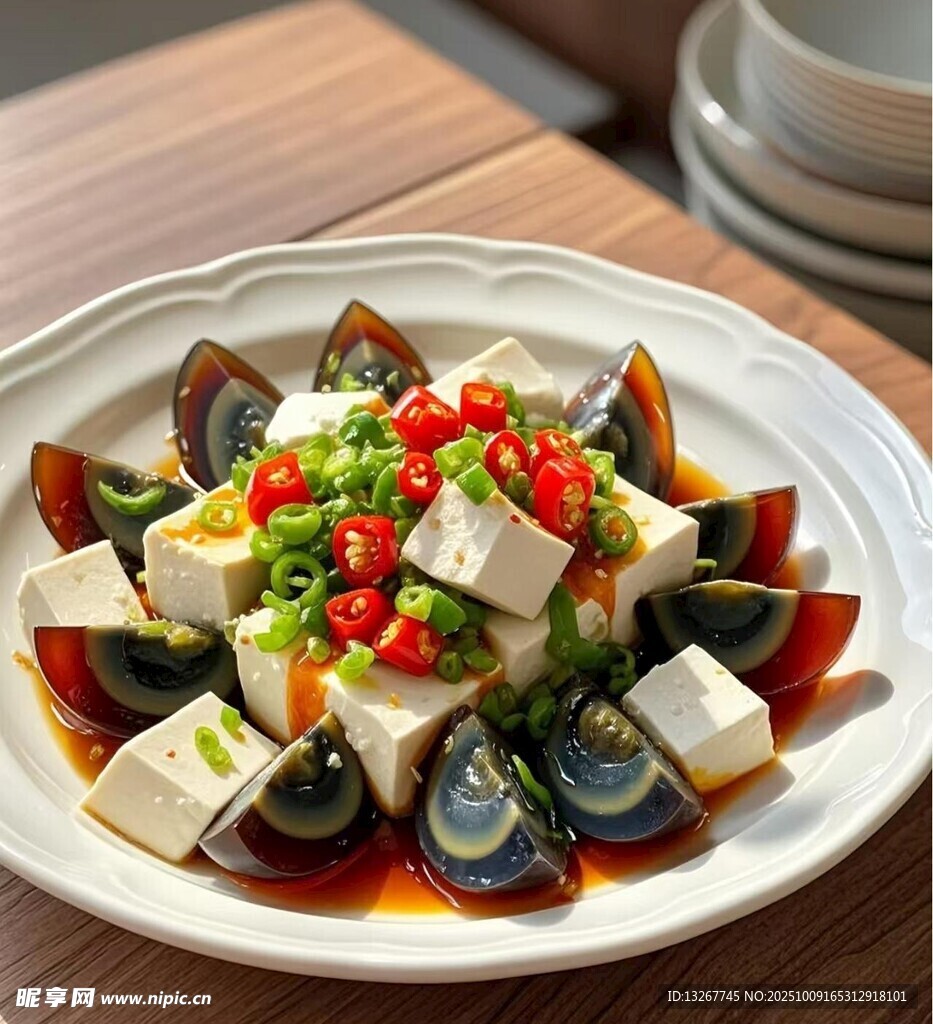 剁椒蛤蜊拌豆腐
